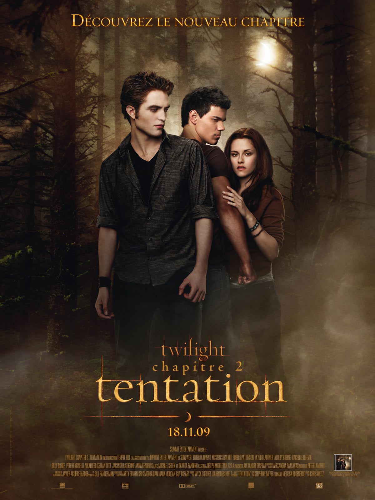 affiche du film Twilight : Chapitre 2 - Tentation