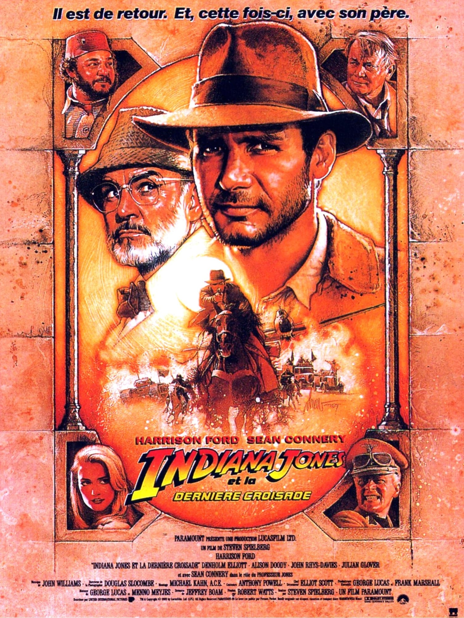 affiche du film Indiana Jones et la Dernière Croisade