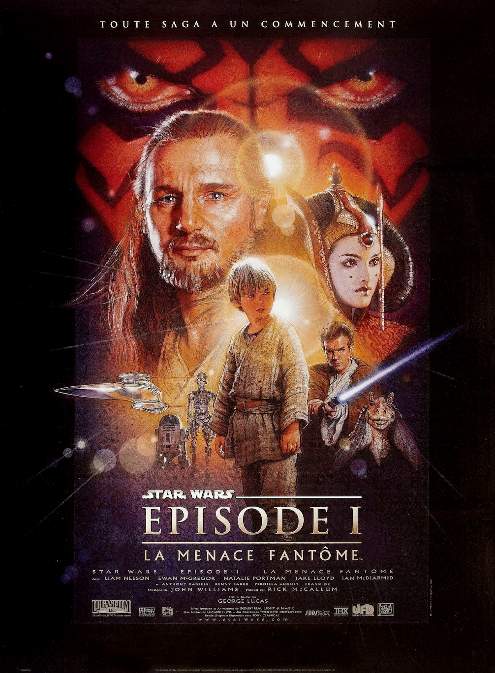 affiche du film Star Wars : Épisode I - La menace fantôme