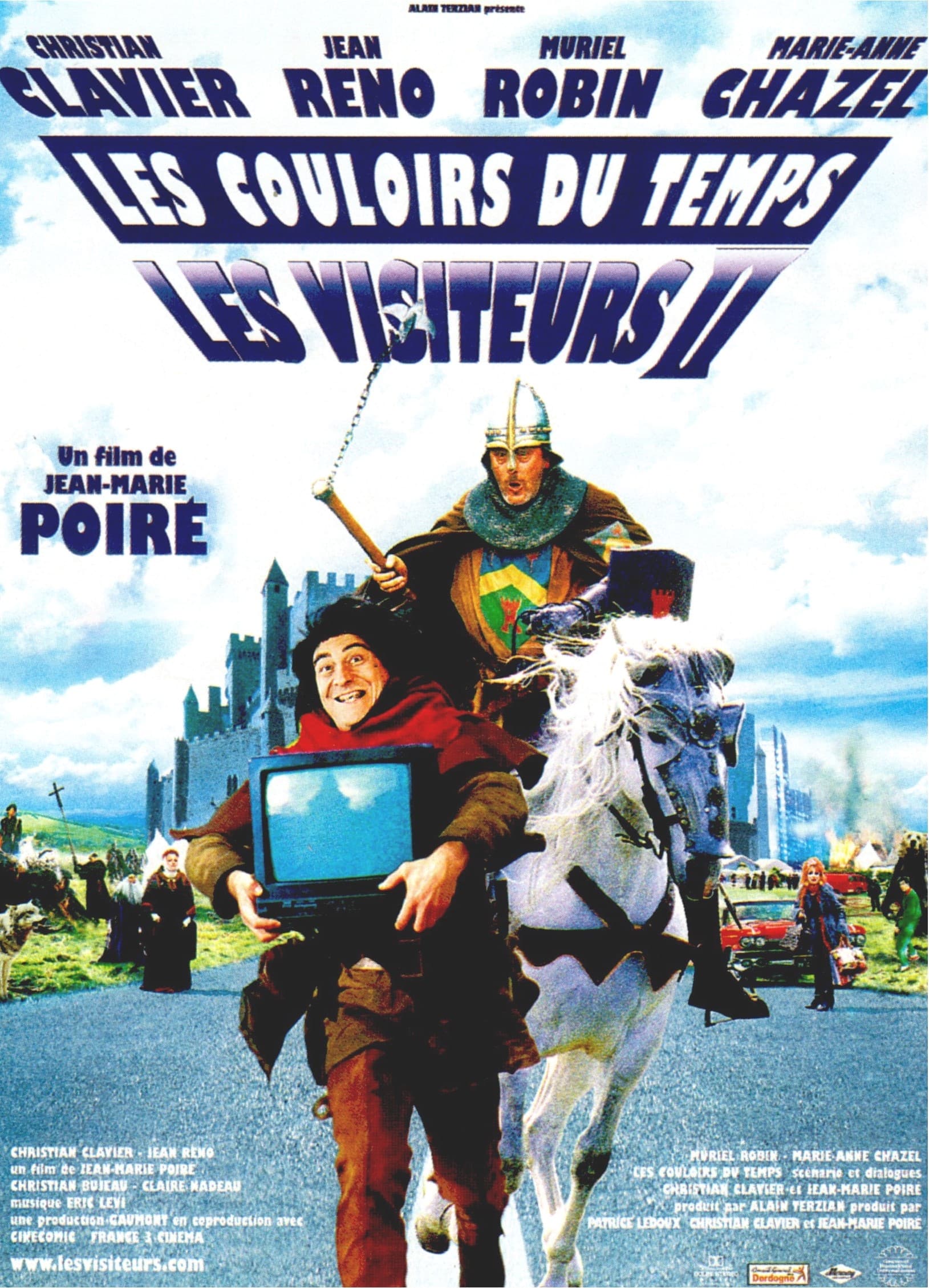 affiche du film Les Visiteurs II : Les Couloirs du temps