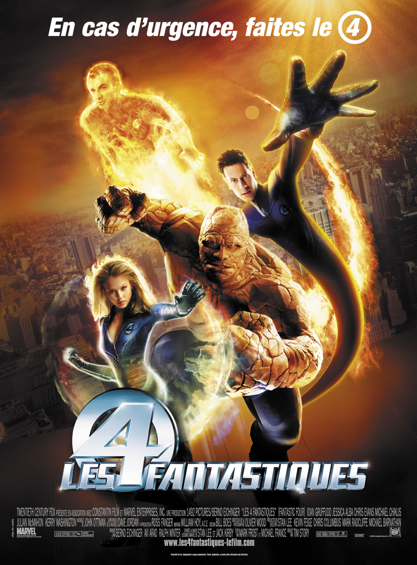 affiche du film Les 4 fantastiques