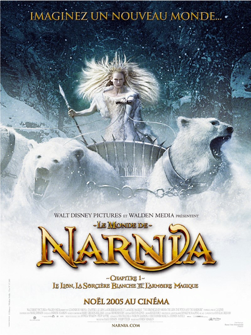 affiche du film Le monde de Narnia : Le lion, la sorcière blanche et l'armoire magique