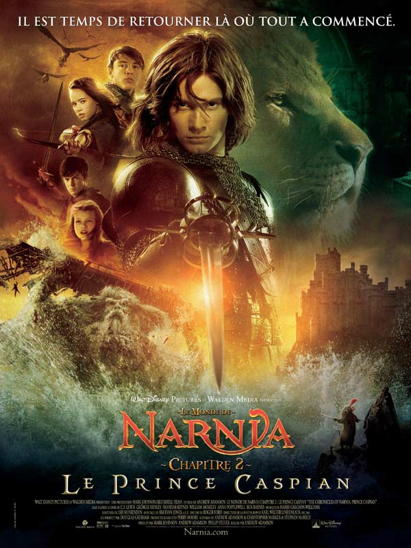 affiche du film Le monde de Narnia, Chapitre 2 : Le prince Caspian