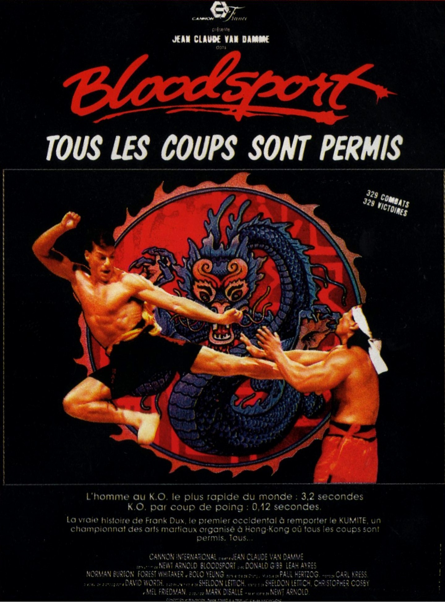 affiche du film Bloodsport : Tous les coups sont permis