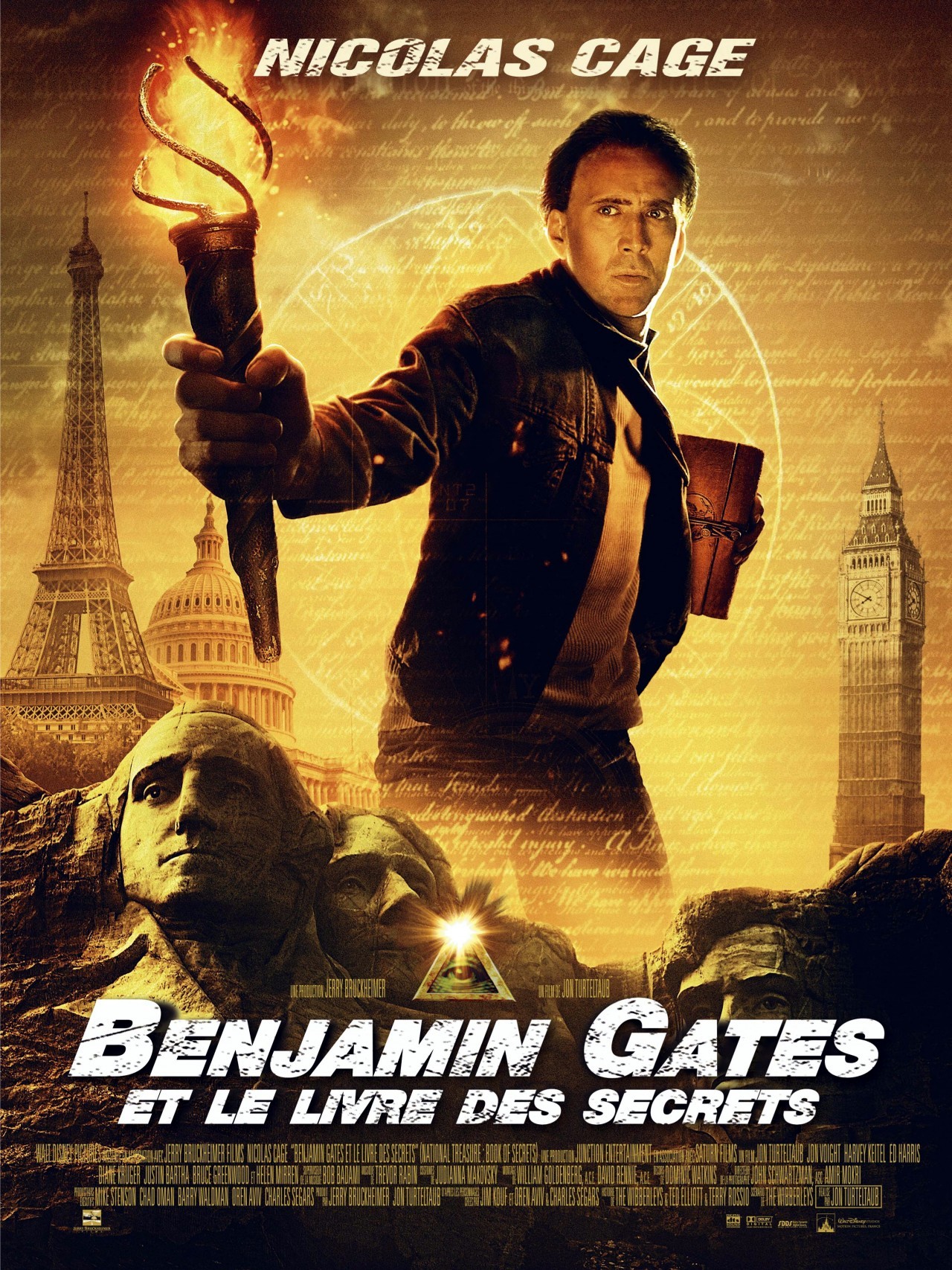 affiche du film Benjamin Gates et le Livre des Secrets