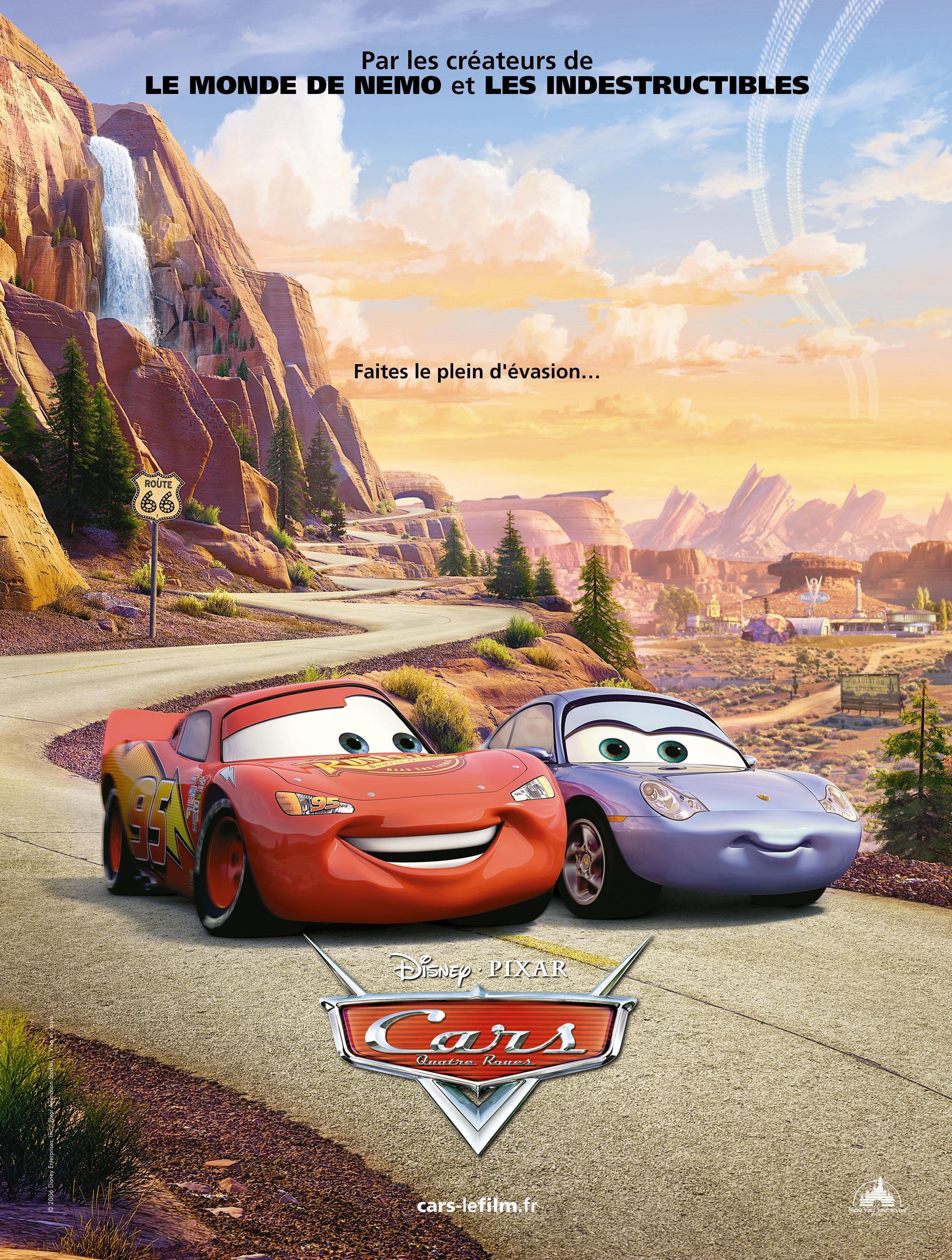 affiche du film Cars : Quatre roues