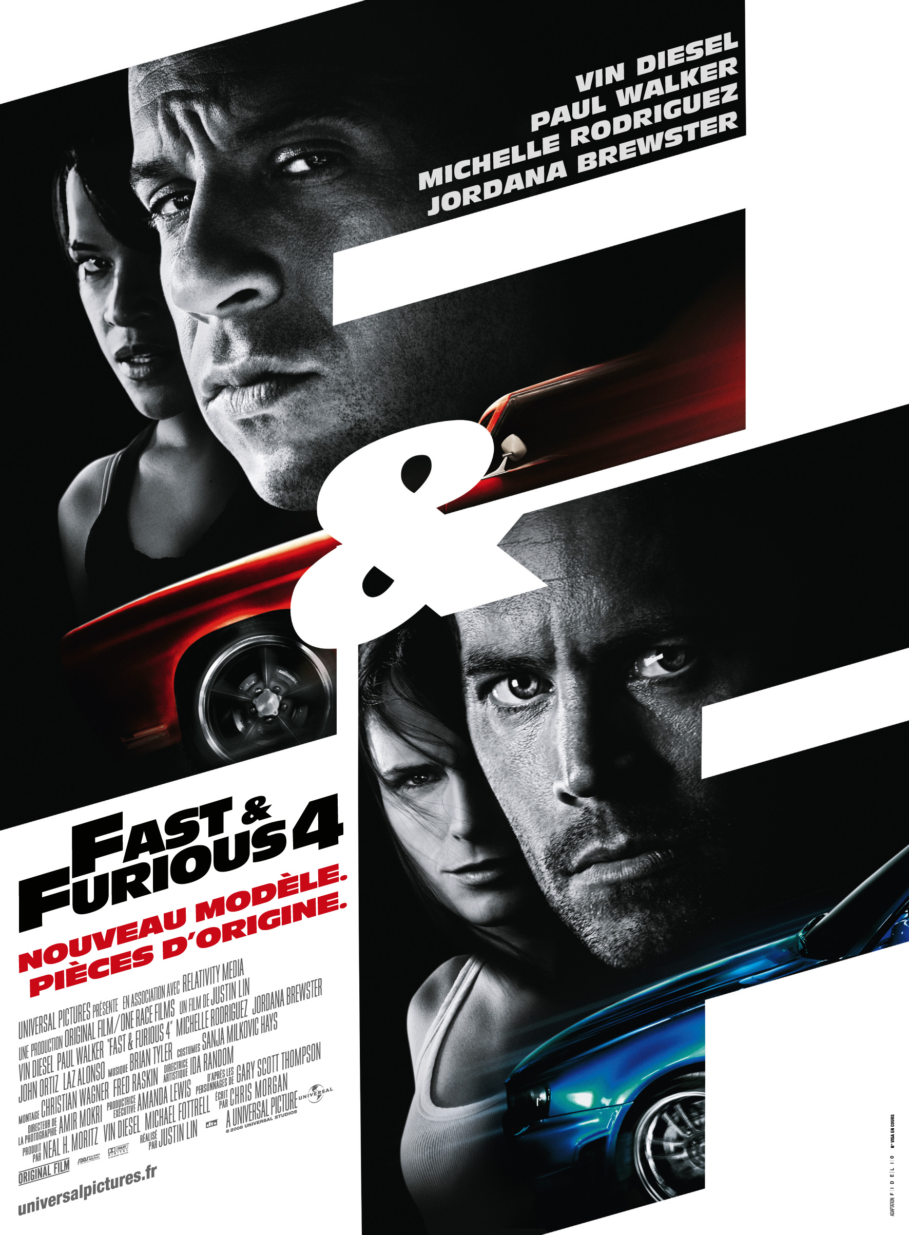 affiche du film Fast & Furious 4