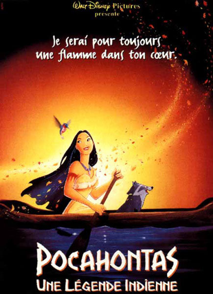 affiche du film Pocahontas, une légende indienne