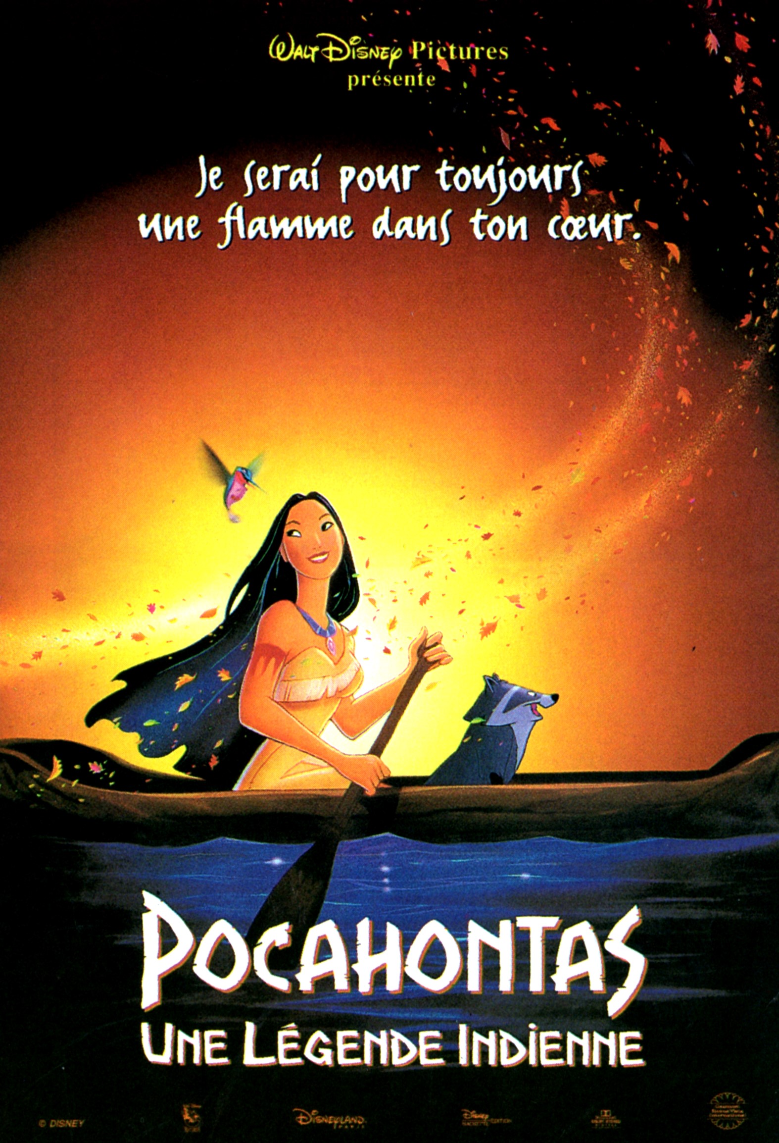 affiche du film Pocahontas, une légende indienne