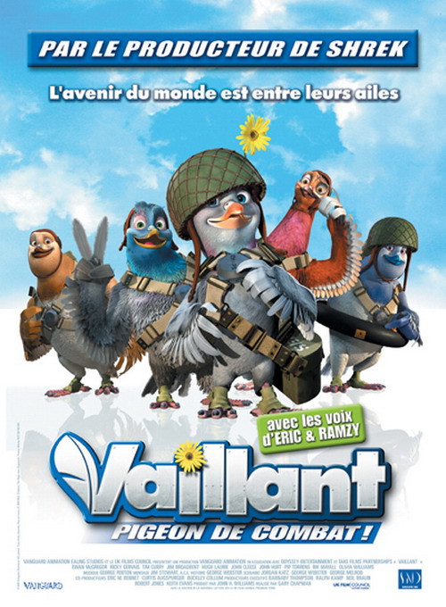 affiche du film Vaillant, pigeon de combat !