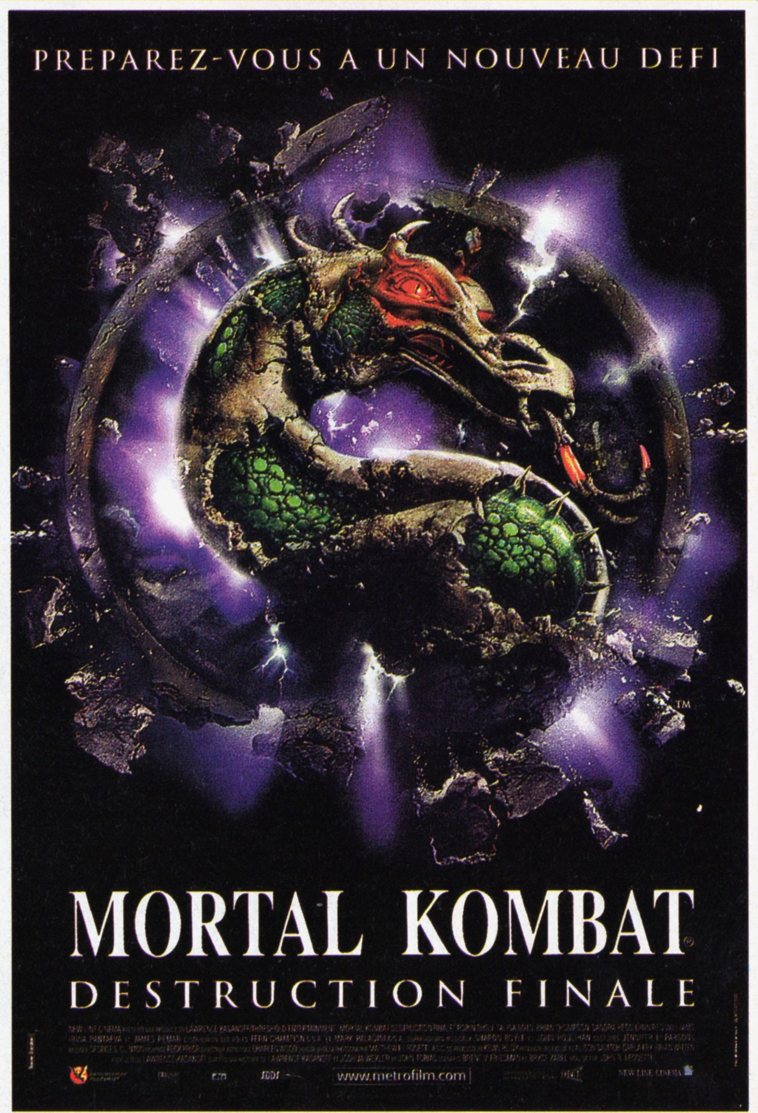 affiche du film Mortal Kombat : Destruction finale