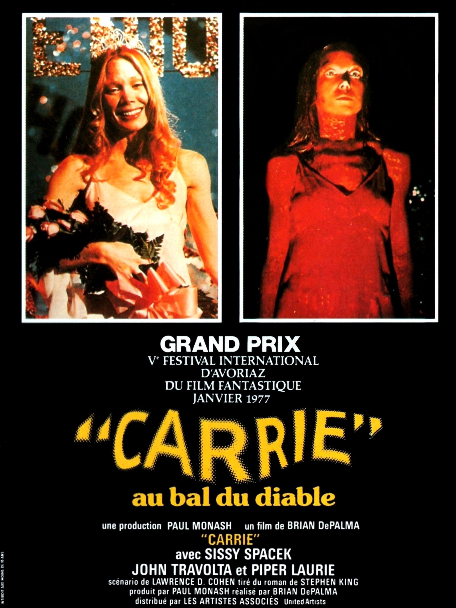 affiche du film Carrie au bal du diable