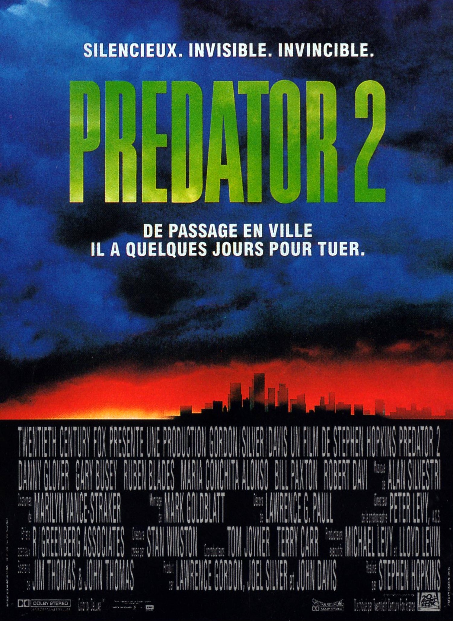 affiche du film Predator 2