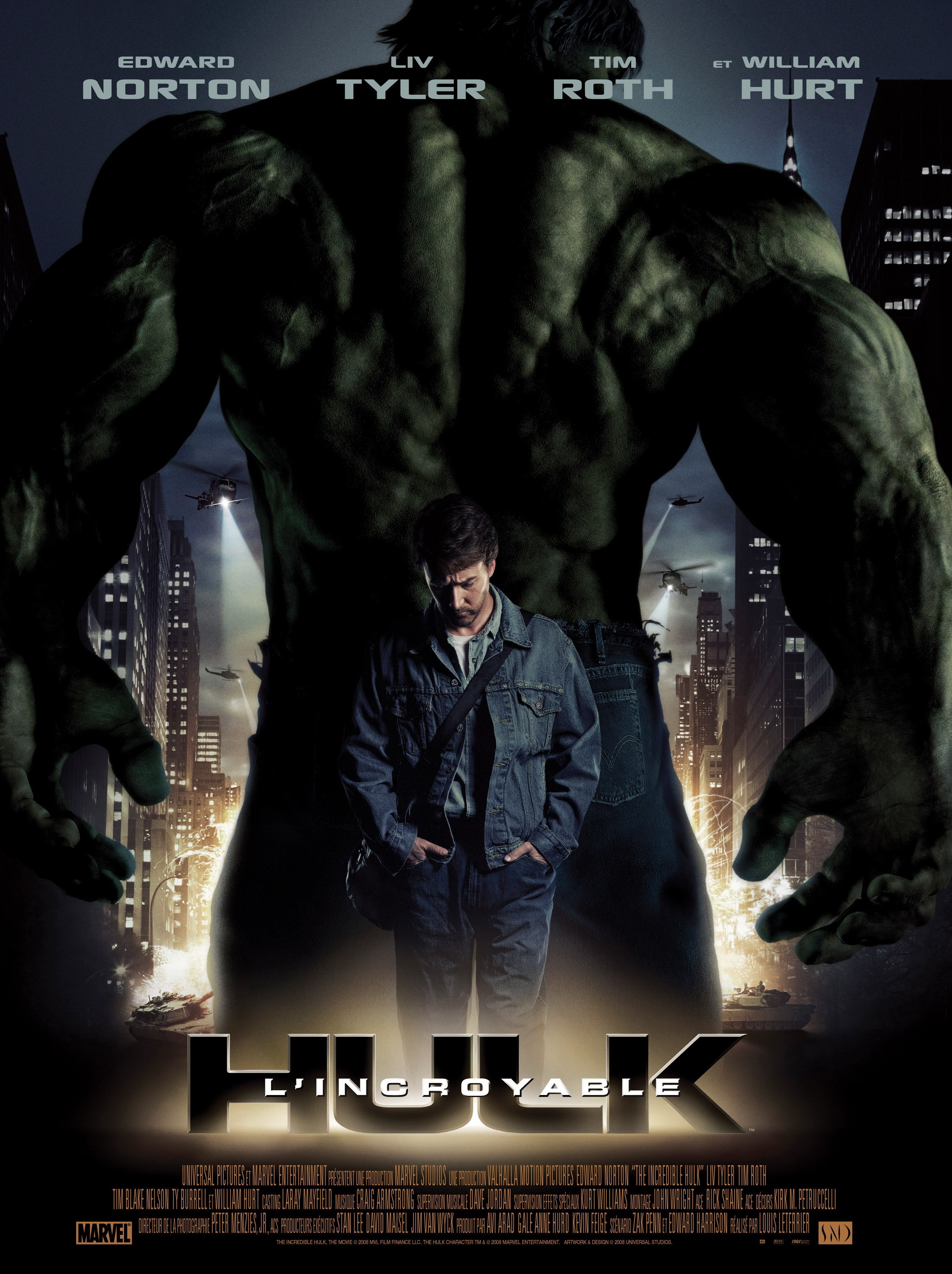 affiche du film L'Incroyable Hulk