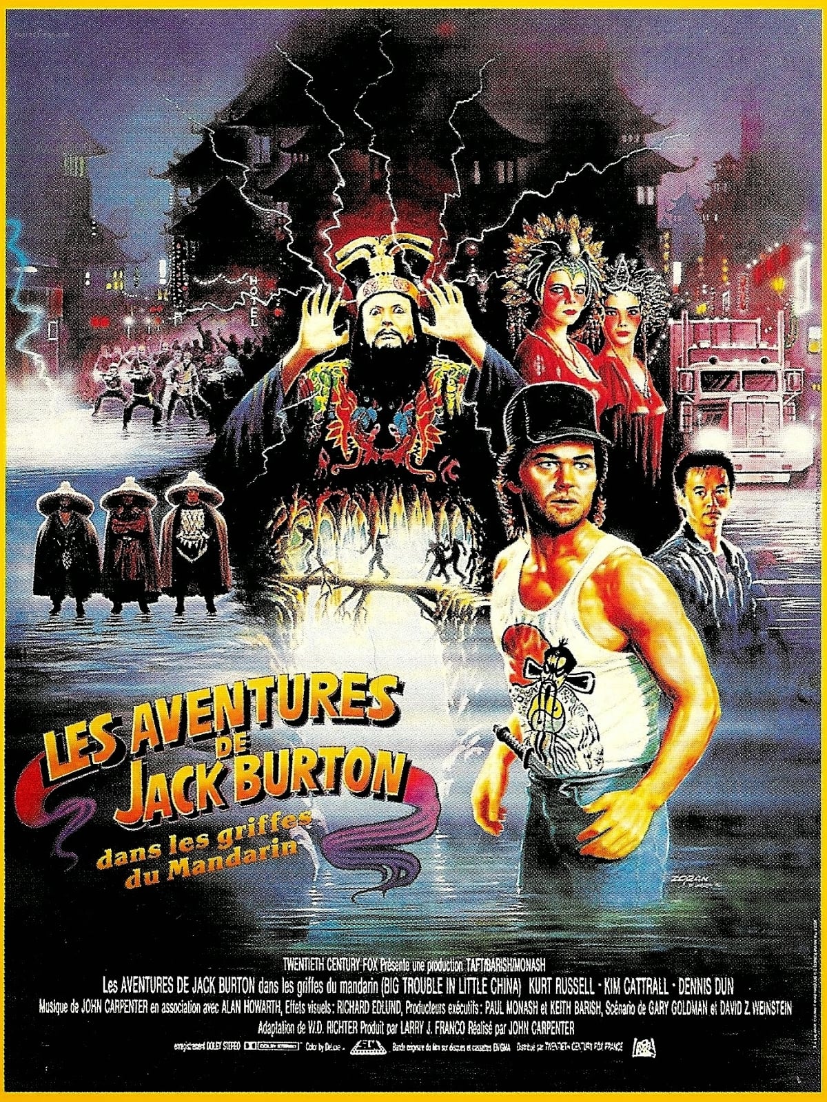 affiche du film Les Aventures de Jack Burton dans les griffes du Mandarin