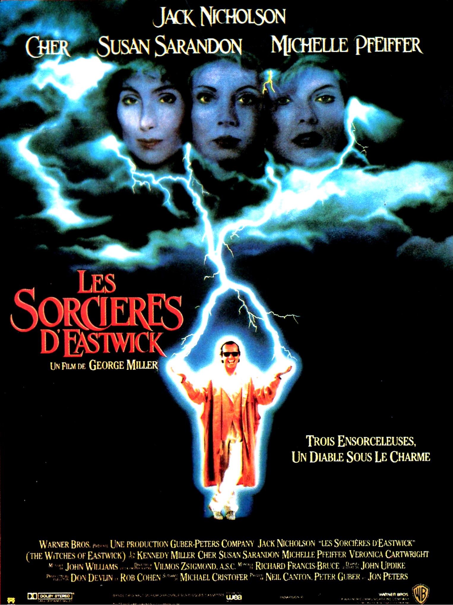 affiche du film Les Sorcières d'Eastwick