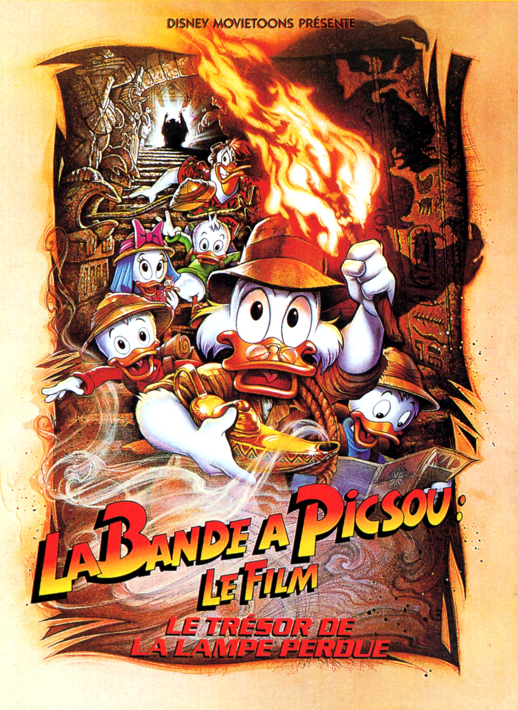 affiche du film La bande à Picsou, le film : Le trésor de la lampe perdue