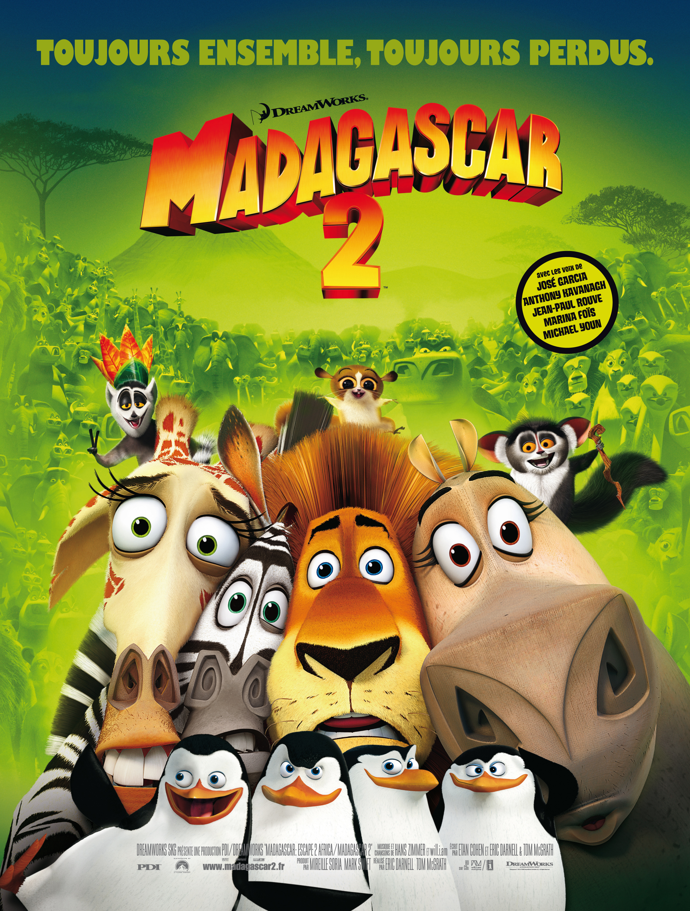 affiche du film Madagascar 2