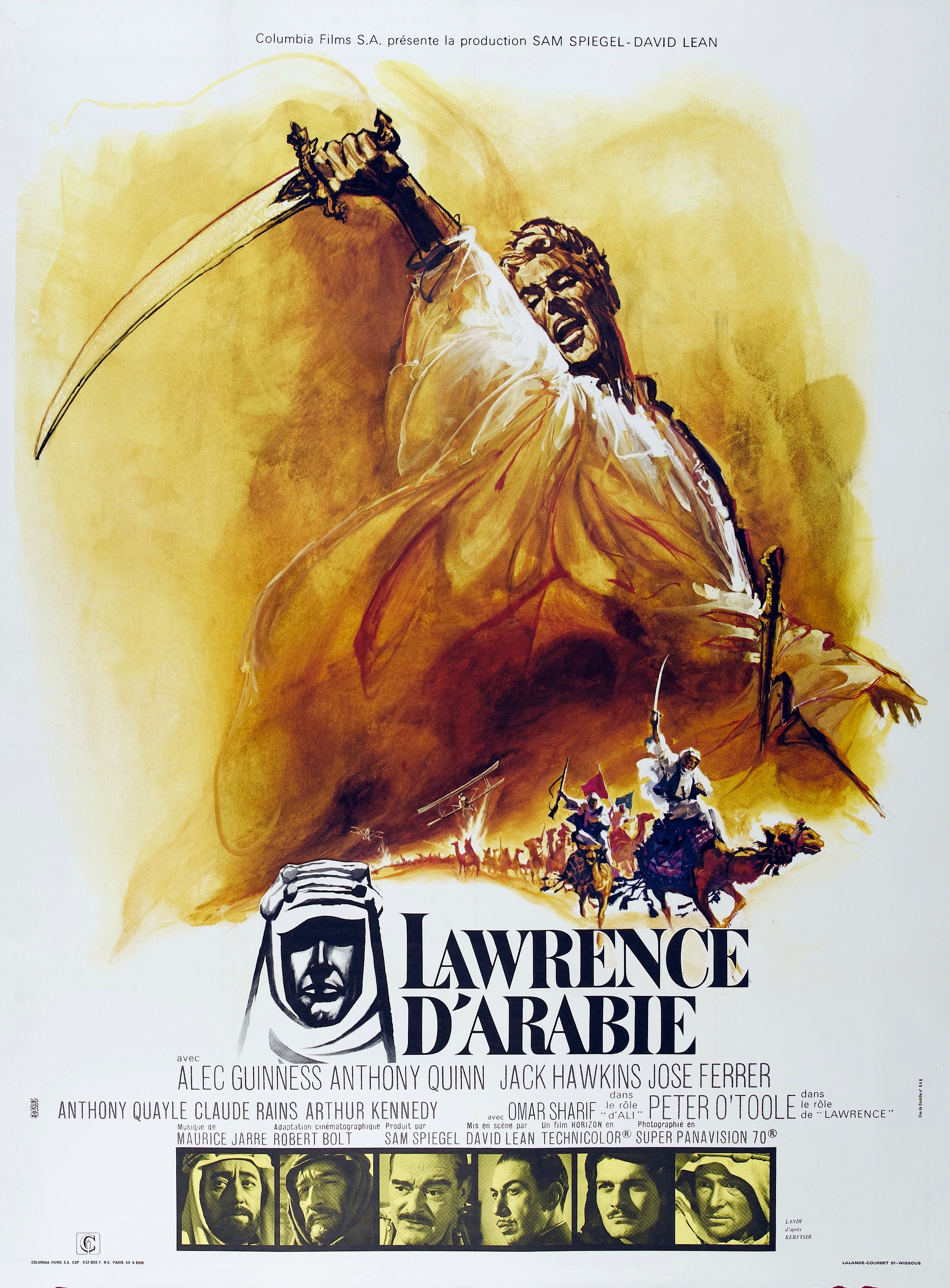 affiche du film Lawrence d'Arabie