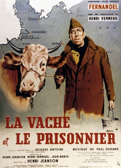 affiche du film La vache et le prisonnier