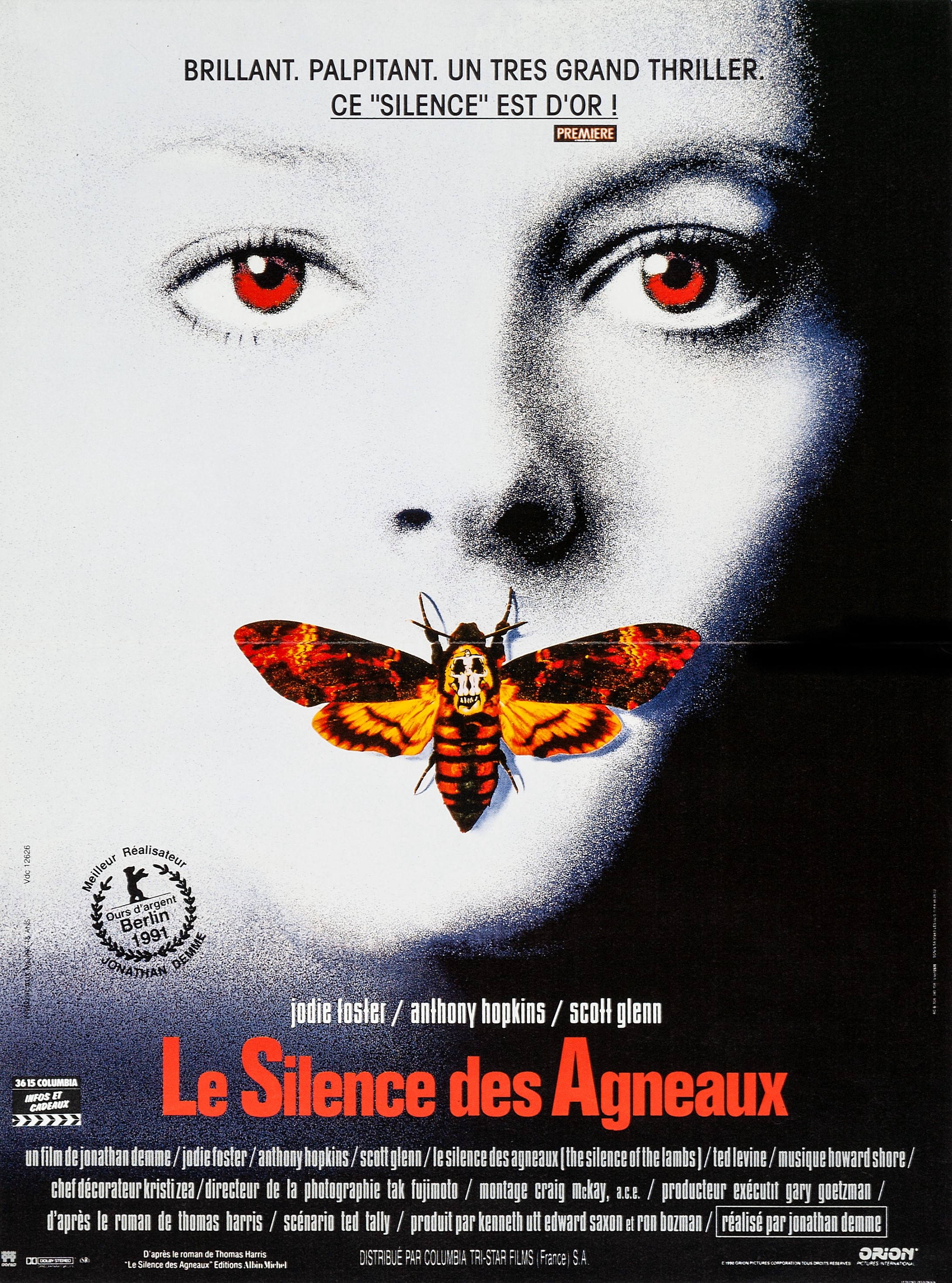 affiche du film Le Silence des agneaux