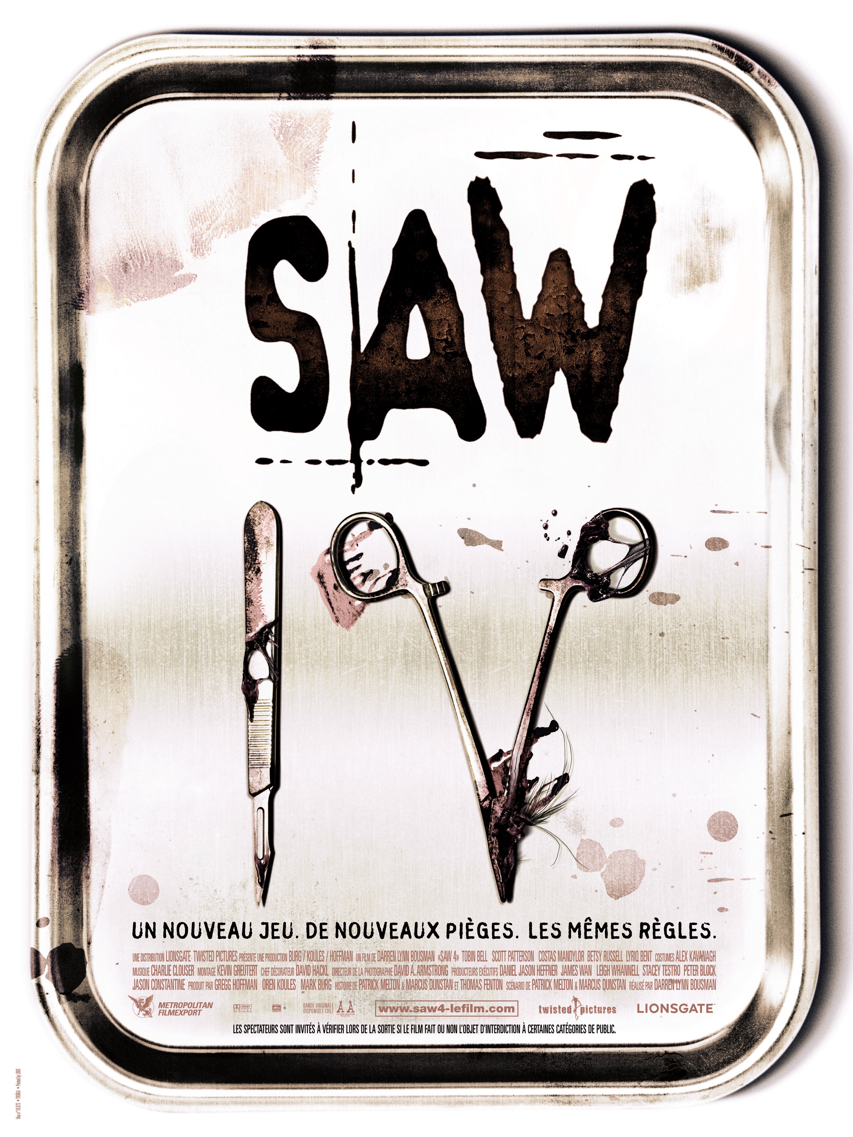 affiche du film Saw IV