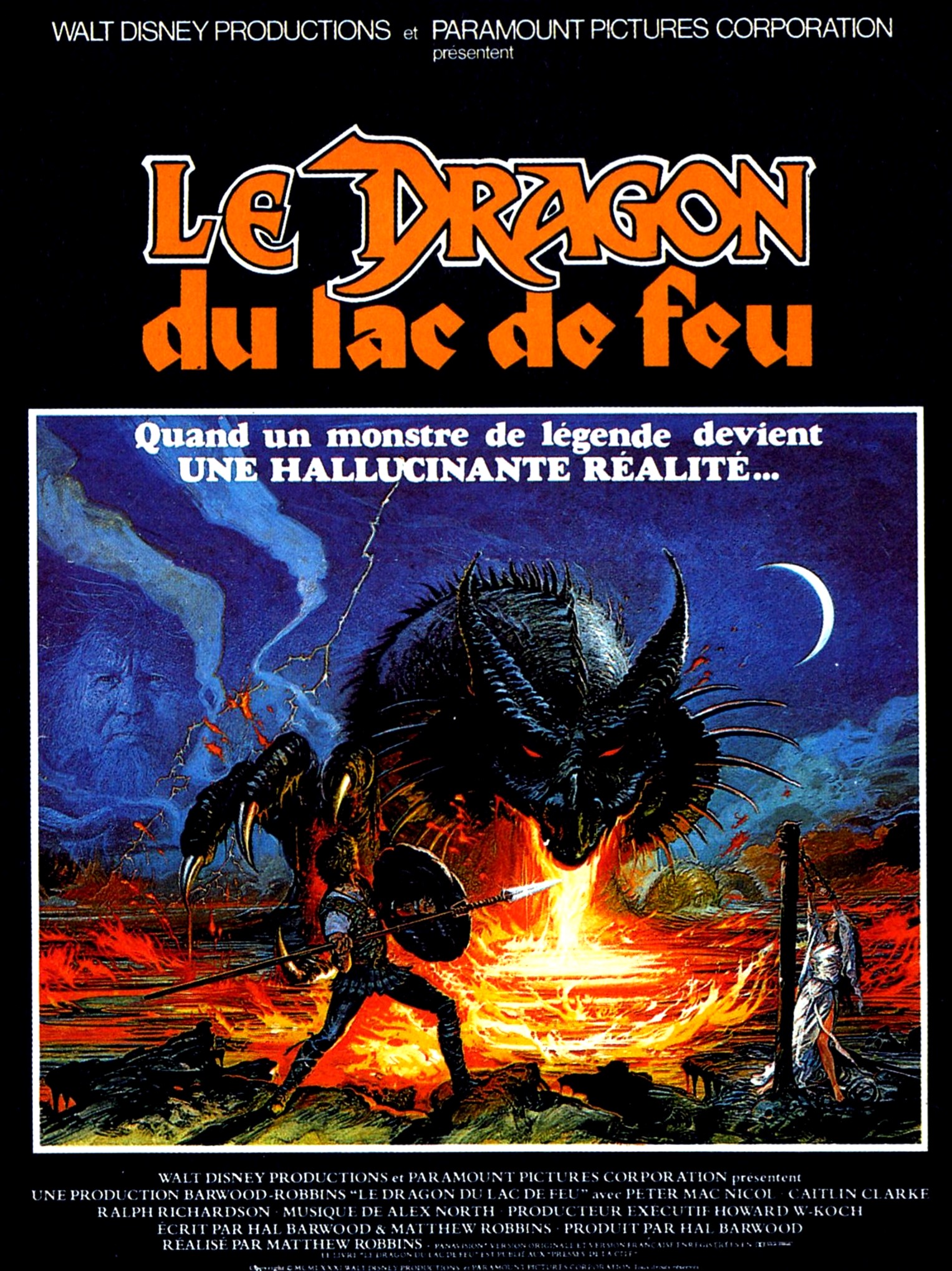 affiche du film Le dragon du lac de feu