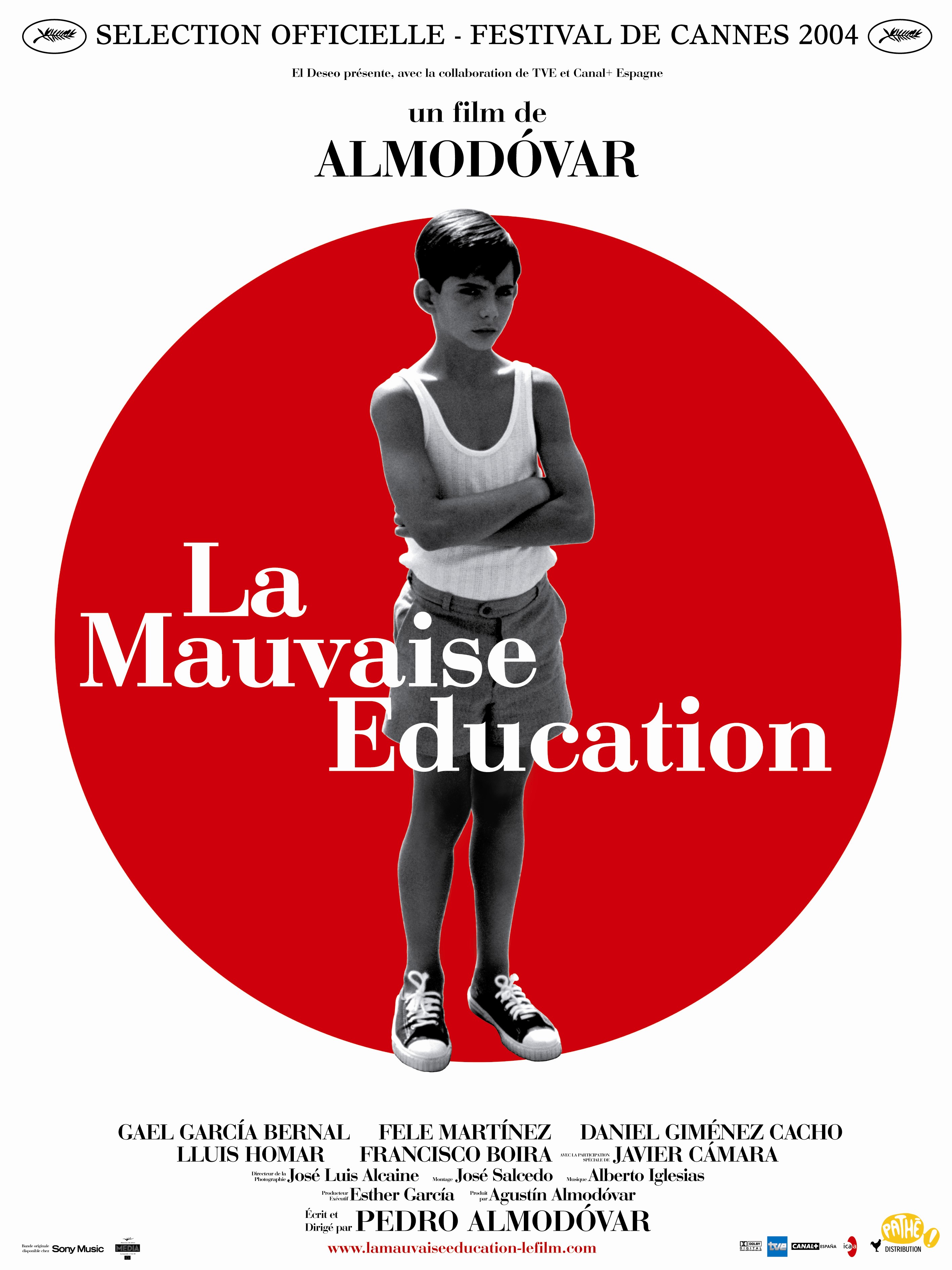 affiche du film La mauvaise éducation