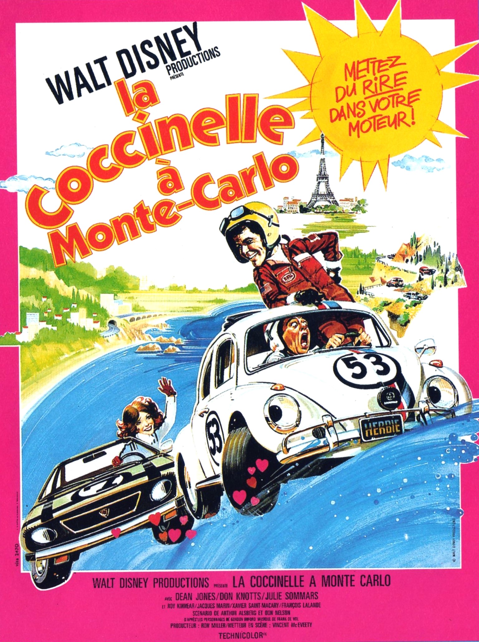 affiche du film La coccinelle à Monte-Carlo