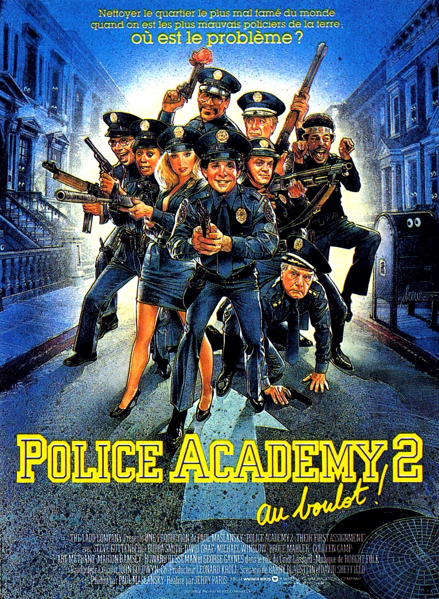 affiche du film Police Academy 2 : Au boulot !