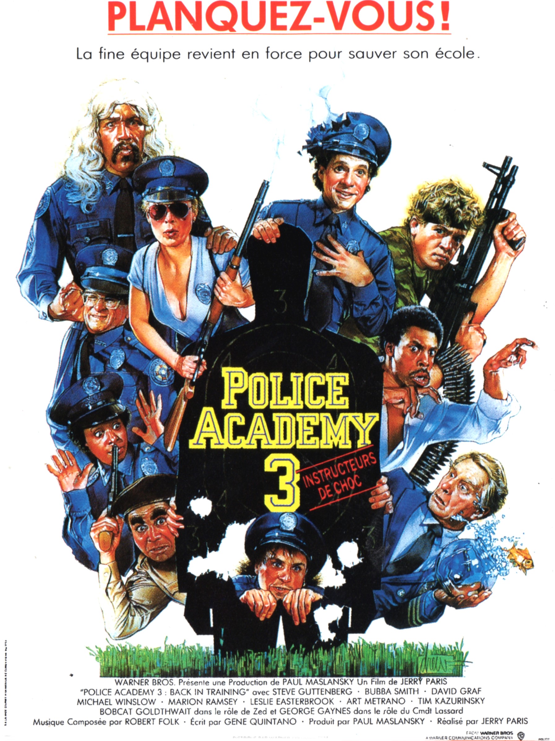 affiche du film Police Academy 3 : Instructeurs de choc