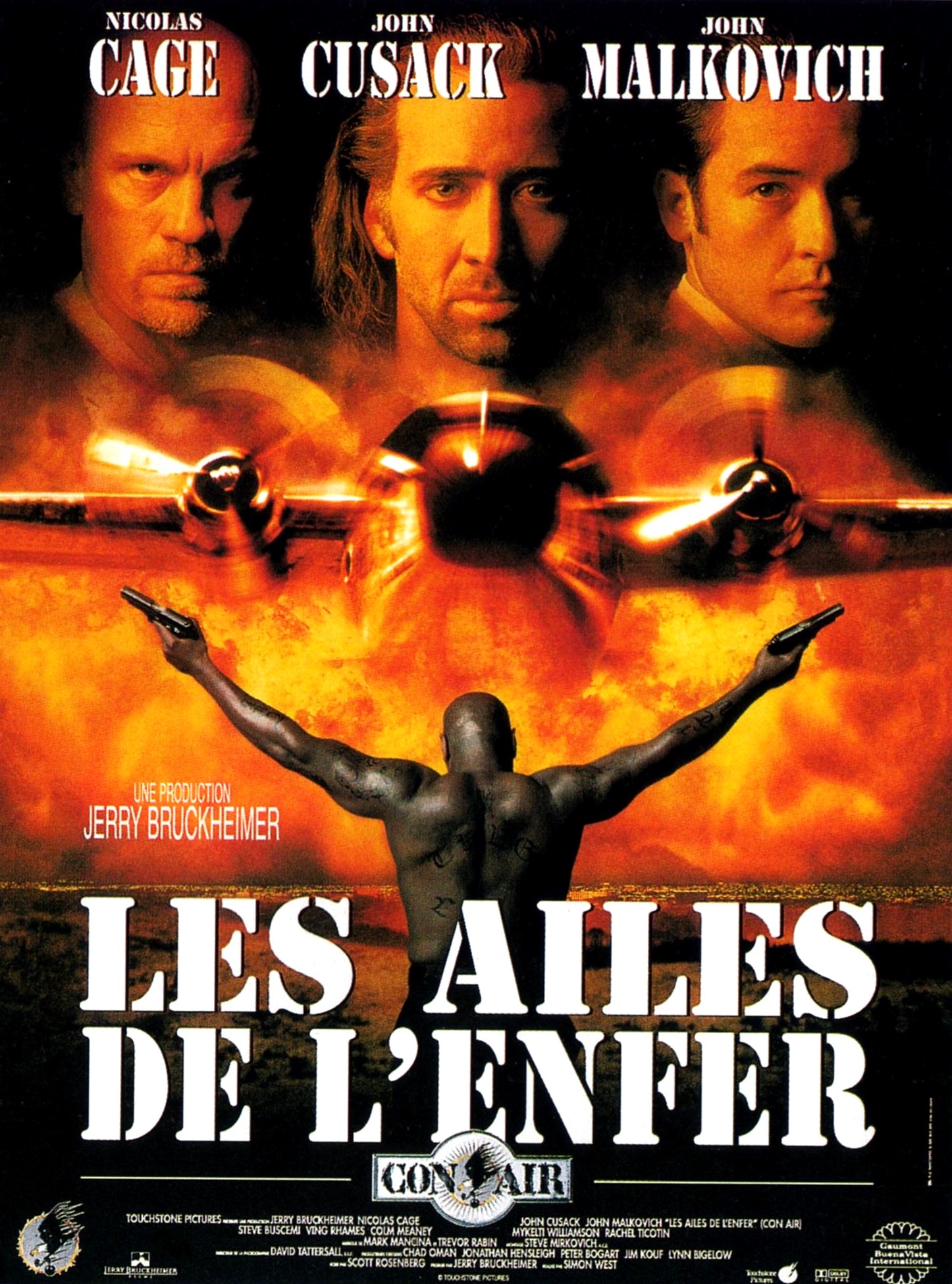 affiche du film Les ailes de l'enfer