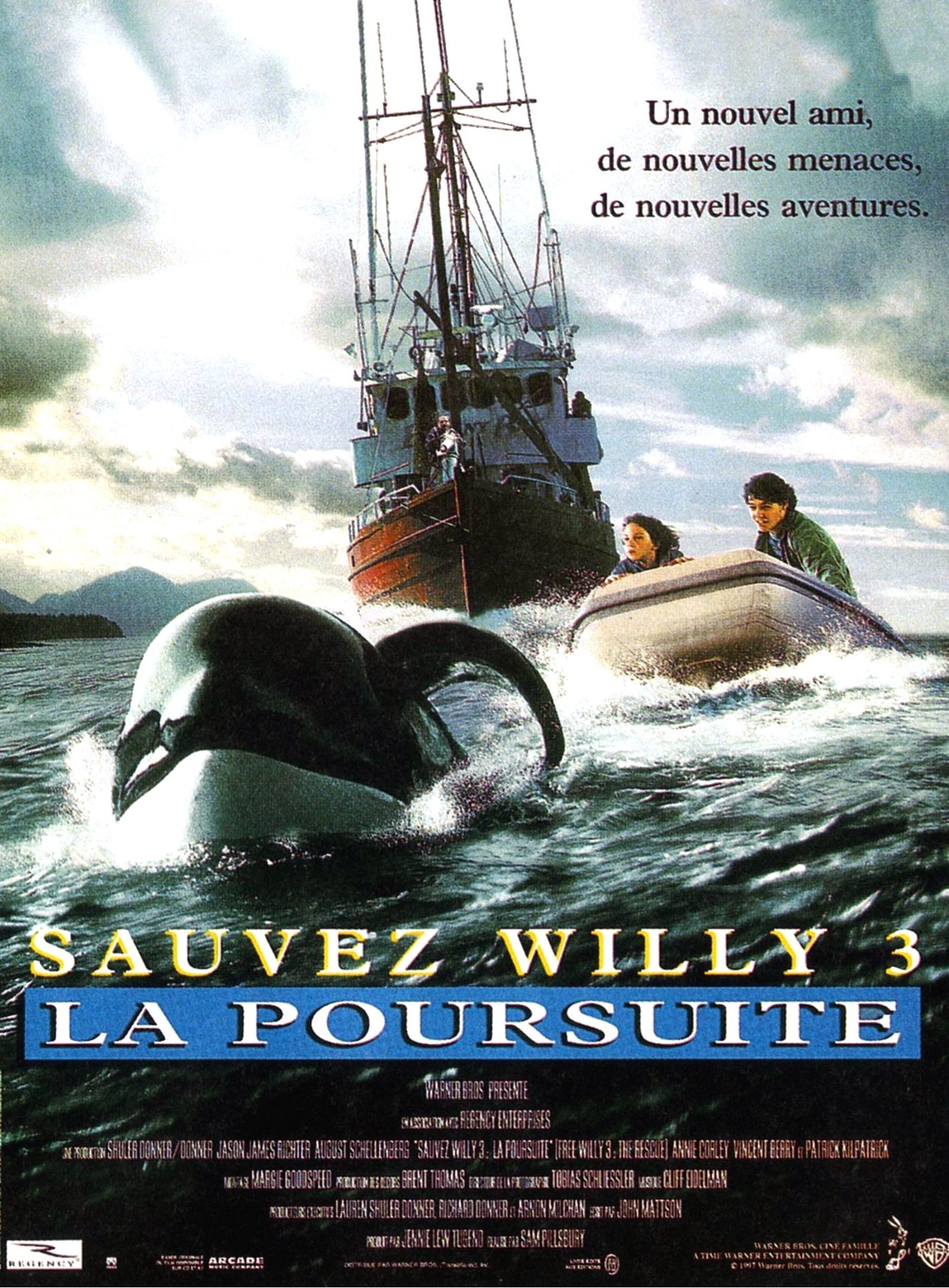 affiche du film Sauvez Willy 3