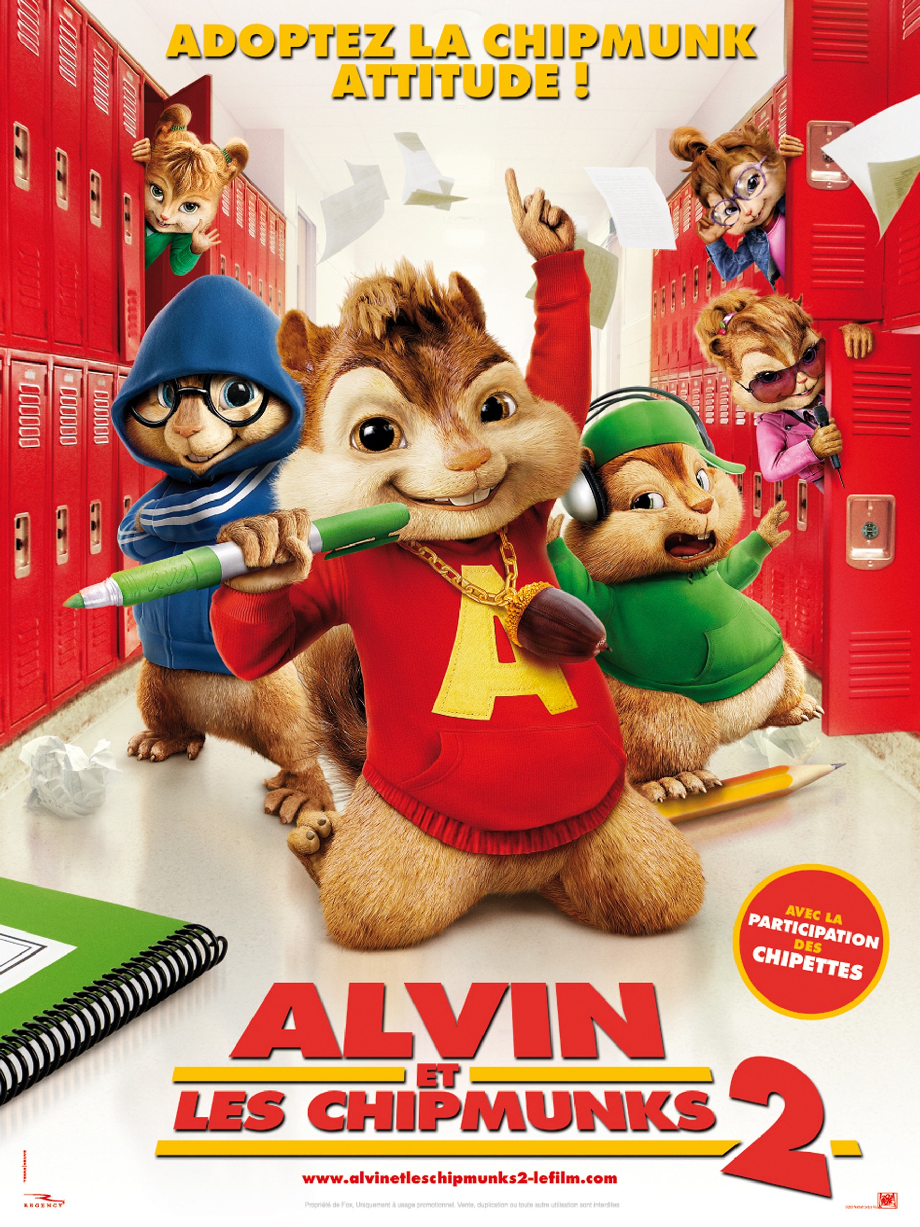 affiche du film Alvin et les Chipmunks 2