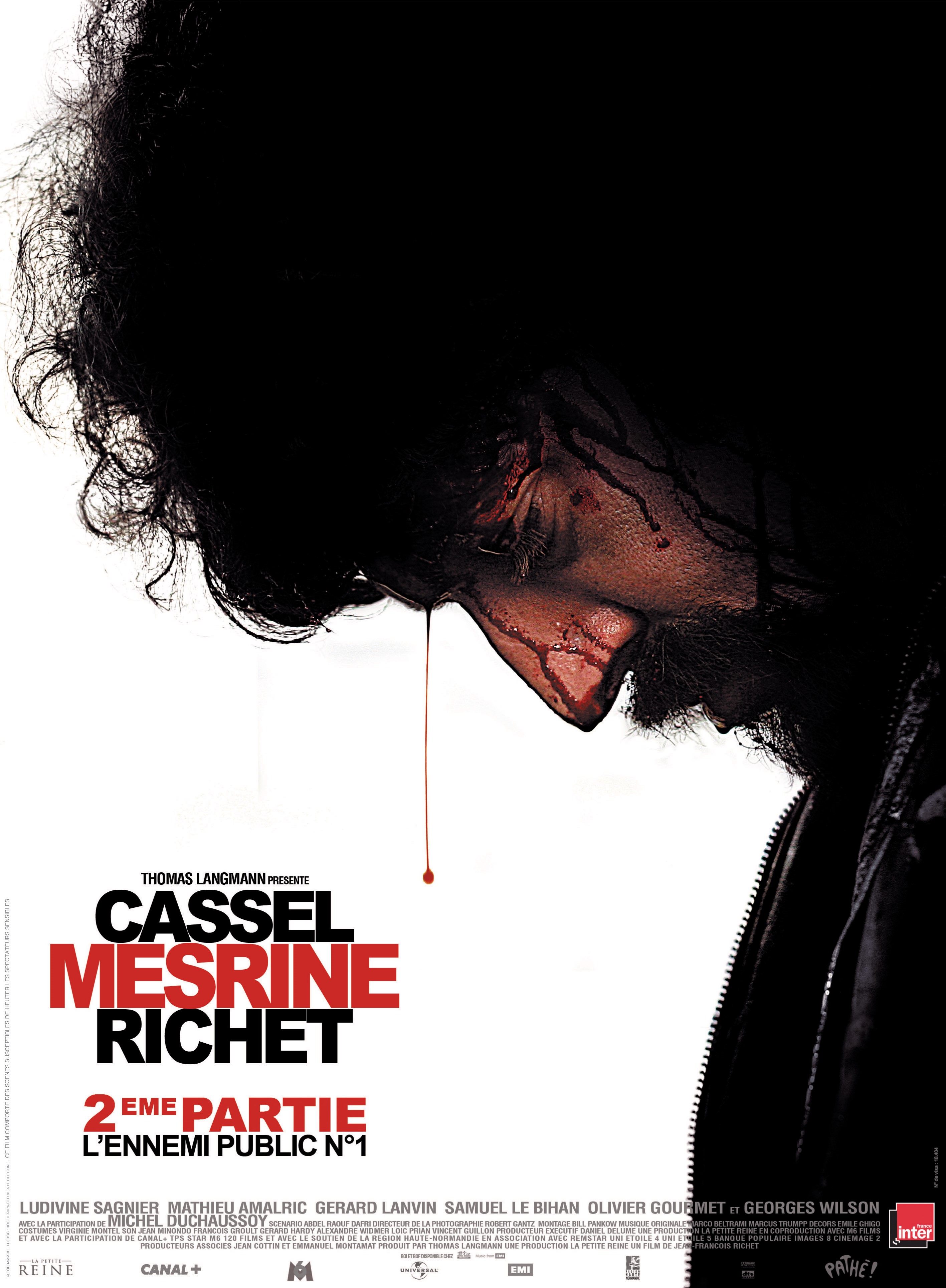 affiche du film Mesrine, partie 2 : L'ennemi public n°1