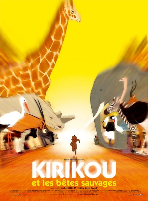 affiche du film Kirikou et les bêtes sauvages