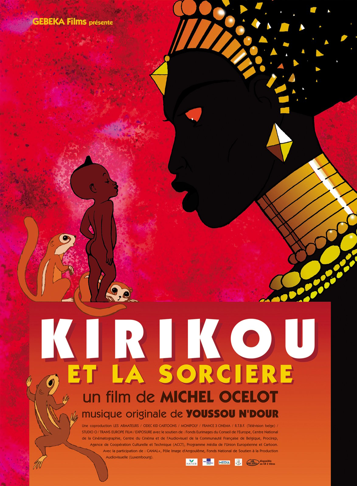 affiche du film Kirikou and the Sorceress