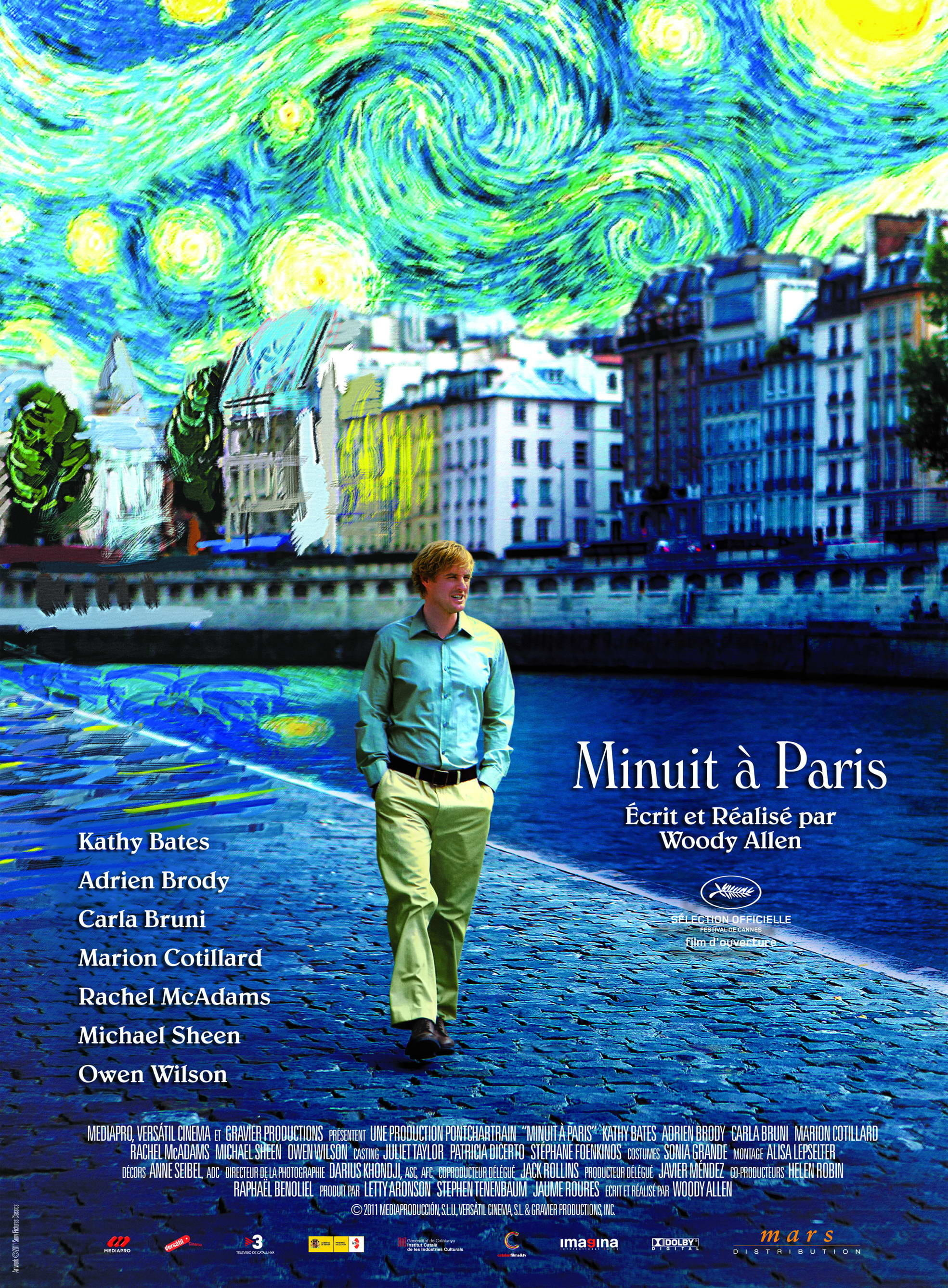 affiche du film Minuit à Paris