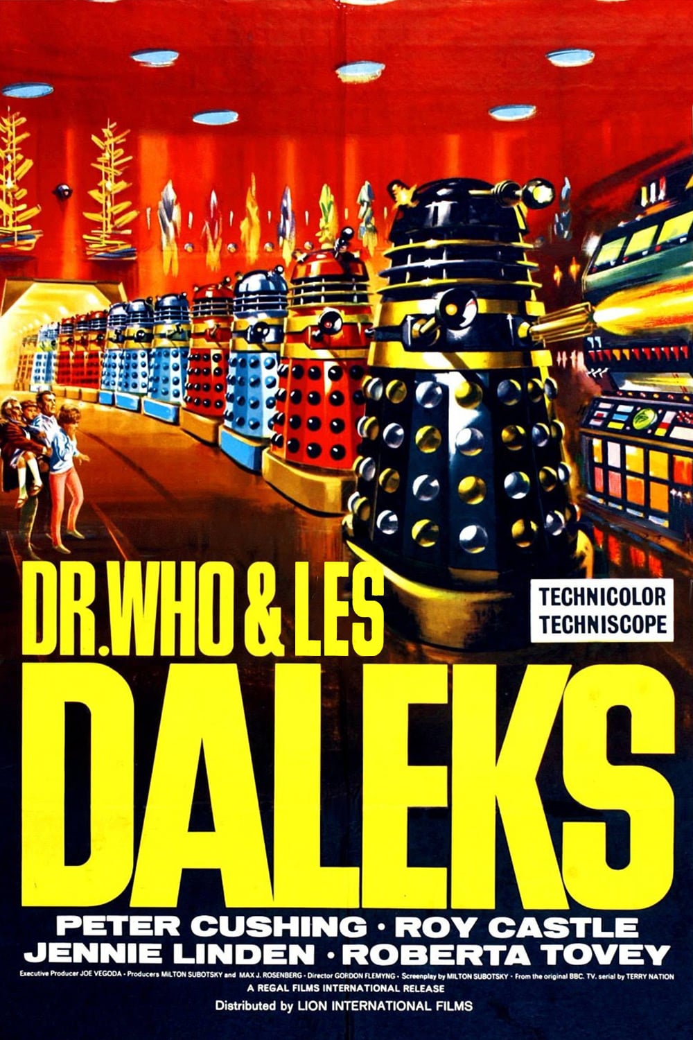 affiche du film Dr Who contre les Daleks