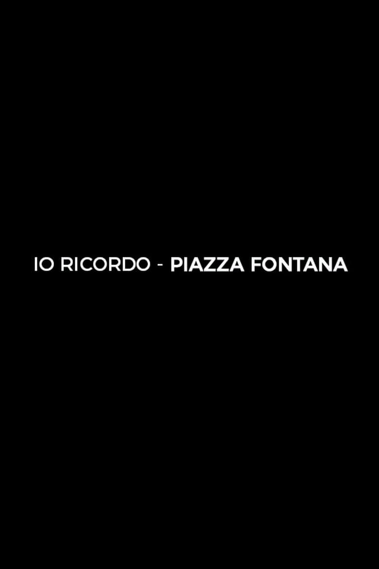 affiche du film Piazza Fontana : La tragédie en mémoire