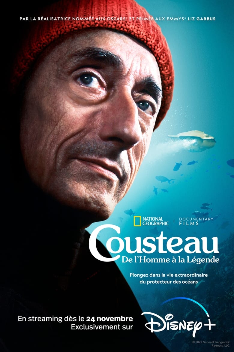 affiche du film Cousteau : De l'homme à la légende
