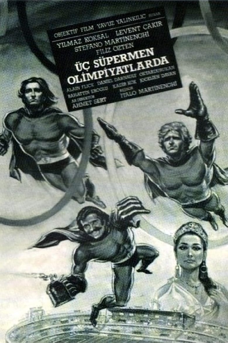 affiche du film Üç süpermen olimpiyatlarda