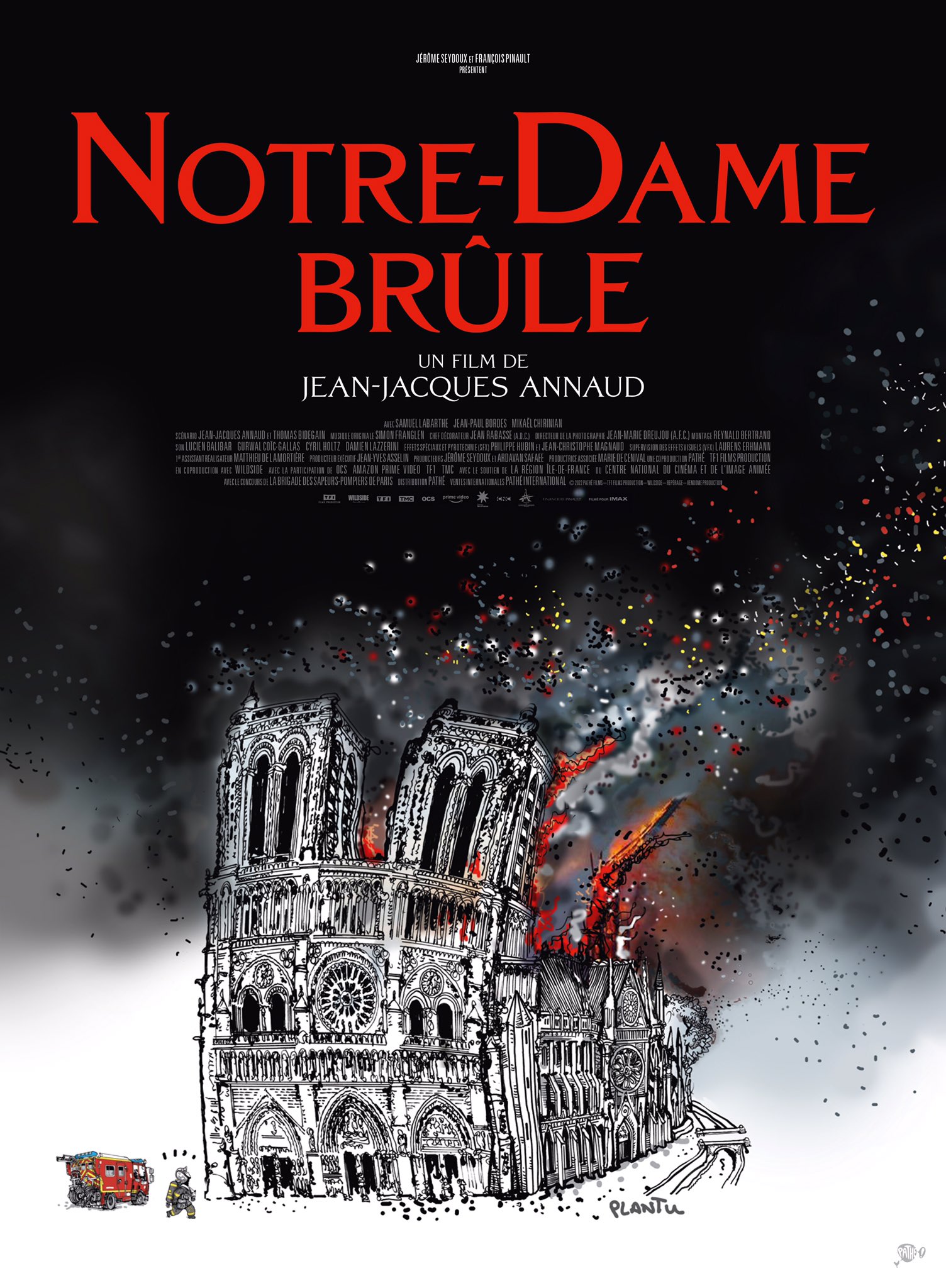 affiche du film Notre-Dame brûle