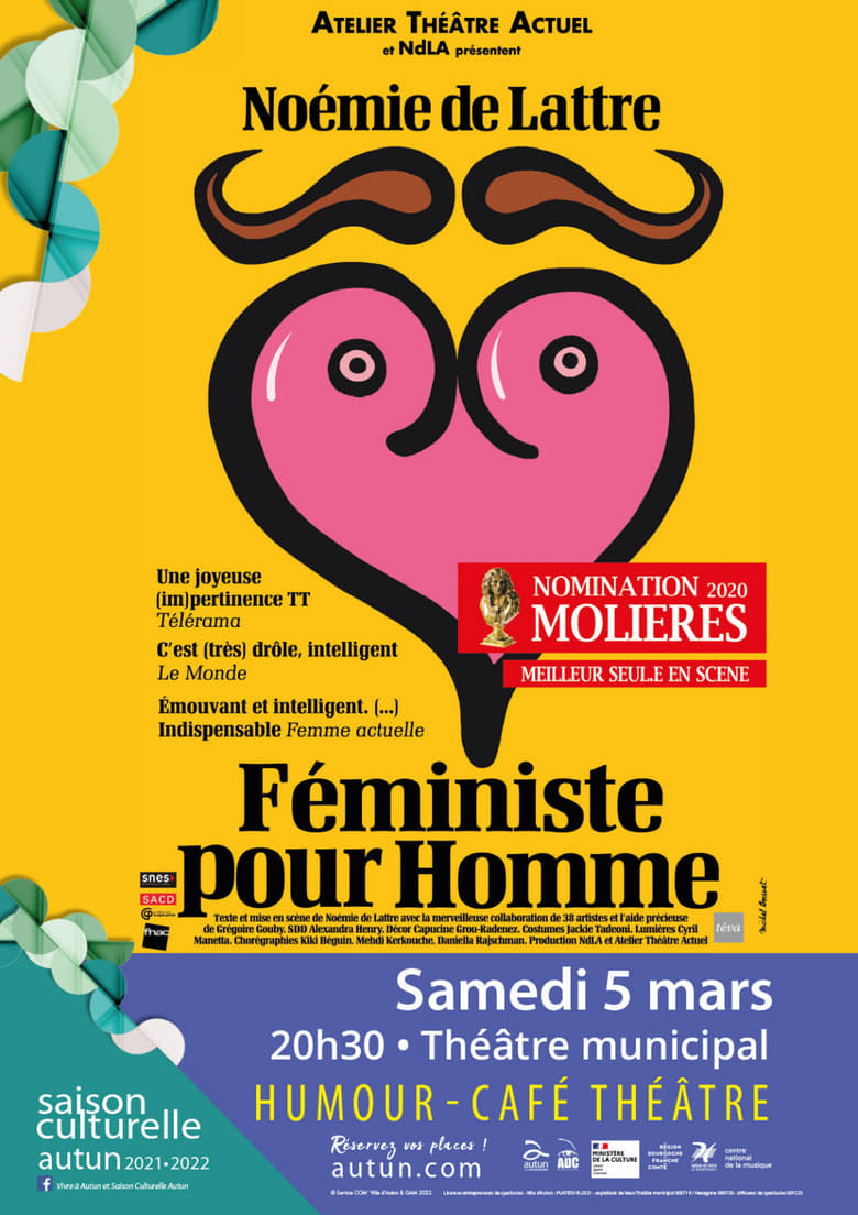affiche du film Noémie de Lattre : féministe pour homme