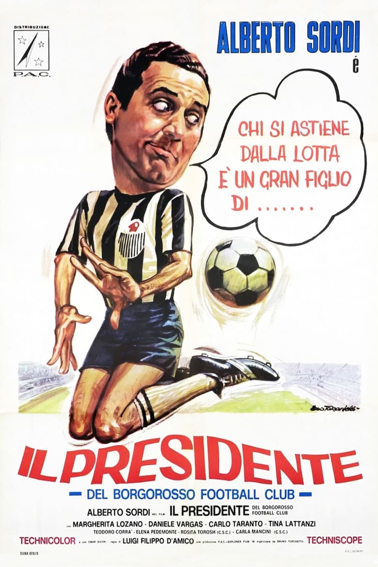 affiche du film Il presidente del Borgorosso Football Club