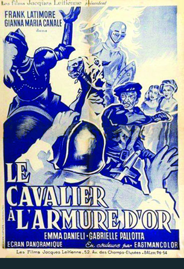 affiche du film Le Cavalier à l'armure d'or