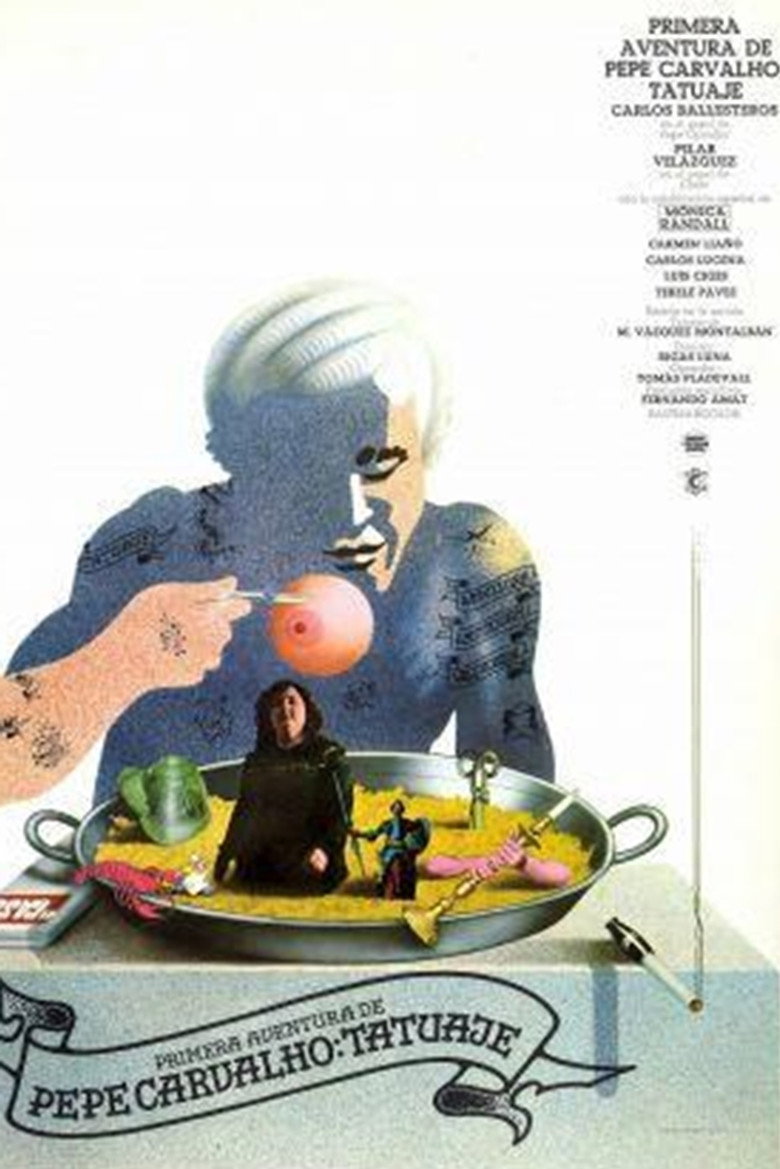 affiche du film Tatuaje, primera aventura de Pepe Carvalho