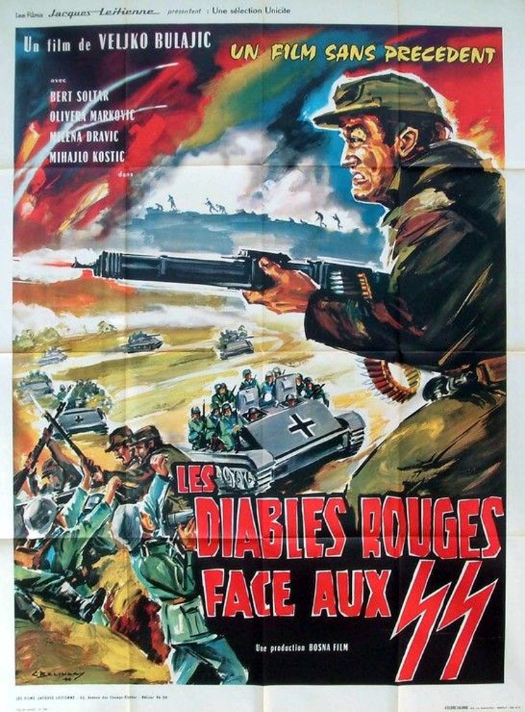 affiche du film Les diables rouges face aux SS