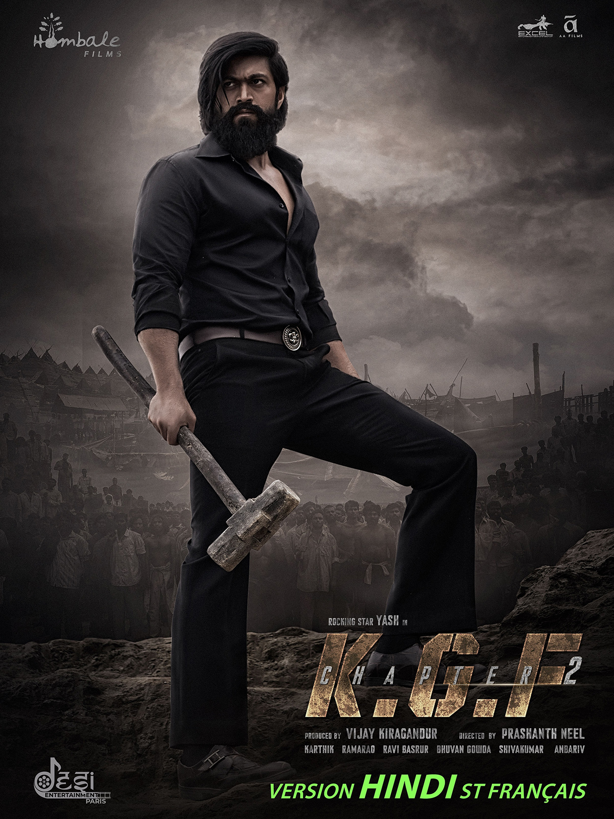 affiche du film K.G.F: Chapter 2