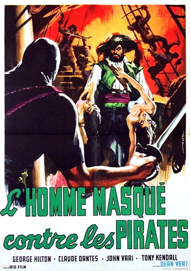 affiche du film Homme masqué contre les pirates